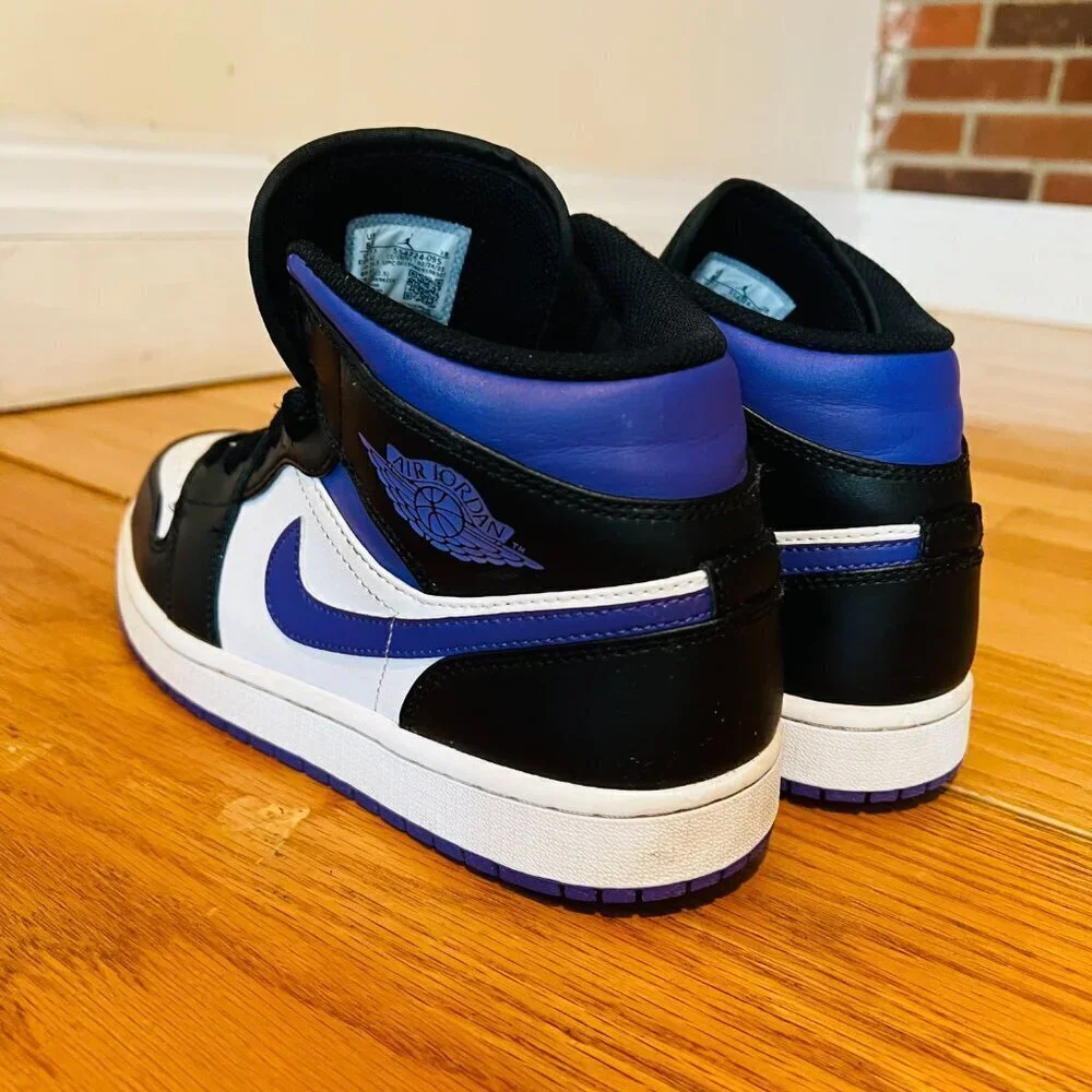 Air Jordan 1 Mid Purple Iris VNDS Sz 8.5 554724-095